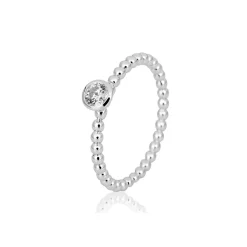 Saint Maurice – Kulering I Hvitt Gull Med Diamant 0,25 ct