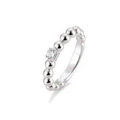 Saint Maurice – Sphere kulering i hvitt gull med 0,15 ct. diamant