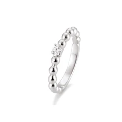 Saint Maurice – Sphere kulering i hvitt gull med 0,10 ct. diamant