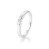 Saint Maurice – Tension enstens diamantring i hvitt gull – 0,10 ct.