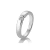 Saint Maurice – Tension enstens diamantring i hvitt gull – 0,20 ct.
