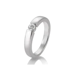 Saint Maurice – Tension enstens diamantring i hvitt gull – 0,20 ct.