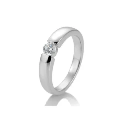 Saint Maurice – Tension enstens diamantring i hvitt gull – 0,25 ct.