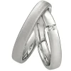 Saint Maurice – Twin Set giftering i hvitt gull – 4 mm – Damemodell med diamanter