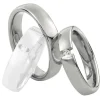 Saint Maurice – Twin Set giftering i hvitt gull – 4,5 mm – Damemodell med diamanter