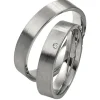 Saint Maurice – Twin Set giftering i hvitt gull – 4,5 mm – Damemodell med diamanter