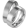 Saint Maurice- Infinity Giftering- Hvitt gull- 6mm- Damemodell med diamanter
