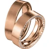 Saint Maurice- Infinity Giftering- Rødt gull- 6mm- Damemodell med diamanter