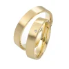Saint Maurice- Twin Set- Giftering- Gult gull – 4,5 mm- Damemodell med diamanter