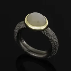 Søderlund Design – Måne R1 Ring med sølv og gull