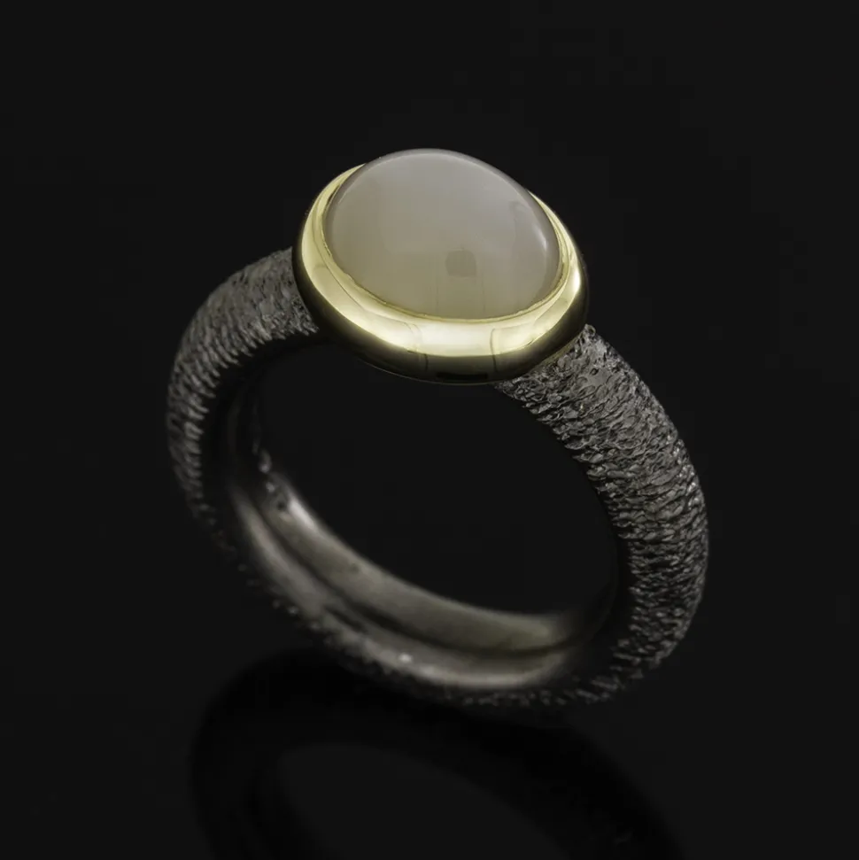 Søderlund Design – Måne R1 Ring med sølv og gull