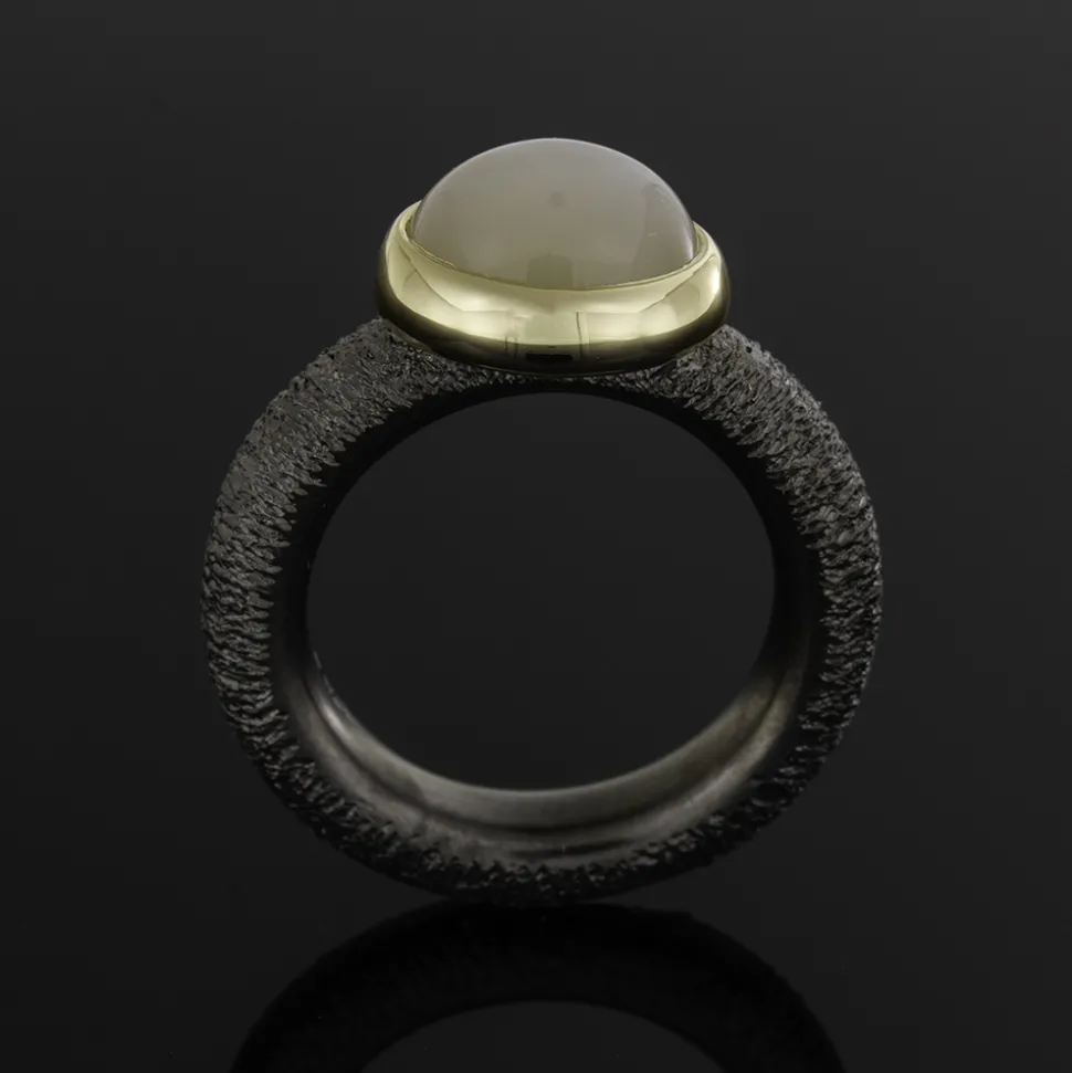 Søderlund Design – Måne R1 Ring med sølv og gull