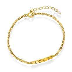 Serenity by Gulldia – Belive in Love armbånd i forgylt sølv og rosenkvarts