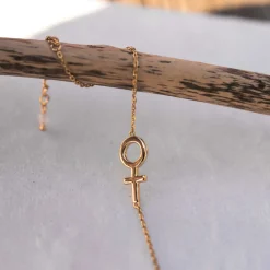 Serenity by Gulldia – Femme armbånd i forgylt sølv med rosenkvarts