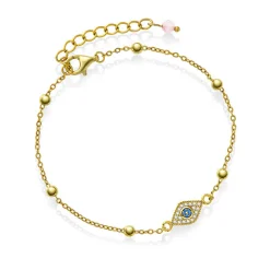 Serenity by Gulldia – Protection armbånd i forgylt sølv og rosenkvarts