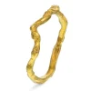 Shapes by Gulldia – Ocean ring i forgylt sølv