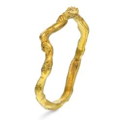 Shapes by Gulldia – Ocean ring i forgylt sølv