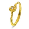 Shapes by Gulldia – Spring ring i forgyldt sølv med hvit zirkonia