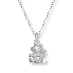 Silver by Frisenberg – Halssmykke i sølv, teddy bjørn