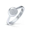 Silver by Frisenberg – Sirkelformet ring i sølv med zirkonia