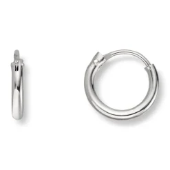 Silver by Frisenberg – Små øreringer i sølv – diameter 10 mm