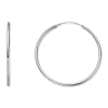Silver by Frisenberg – Store øreringer i sølv – bredde 50 mm/2 mm