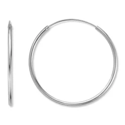 Silver by Frisenberg – Store øreringer i sølv – 45 mm/2 mm