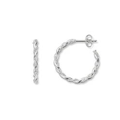 Silver by Frisenberg – Tvinna øreringer i sølv – 20 mm/2 mm