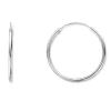 Silver by Frisenberg – Tynne øreringer i sølv – 3,5 cm i diameter