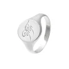Silver by Frisenberg- Håndlagd Signetring- Sølv -med mulighet for gravering.