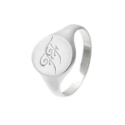 Silver by Frisenberg- Håndlagd Signetring- Sølv -med mulighet for gravering.