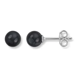 Silver by Frisenberg- Ørepynt i 925S sølv  med sort onyx