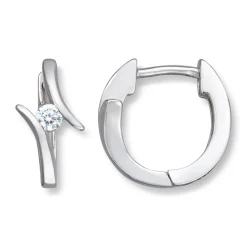 Silver by Frisenberg- Øreringer i 925S sølv med Zirkonia