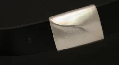 Sølvfjell B2 – Lærbelte med sølvspenne