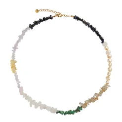 Stine A Jewelry – Crispy Coast halssmykke med perler og edelstener