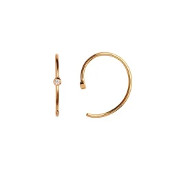 Stine A Jewelry – One Dot Open Creol Gold