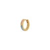 Stine A Jewelry – Petit Circus Huggie Earring Blue & Pale Peach Enamel Gold