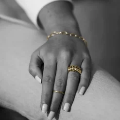 Studio by Gulldia – Belt ring i forgylt sølv
