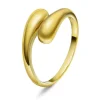 Studio by Gulldia – Edge ring i forgylt sølv