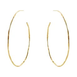 Susanne Friis Bjørner – Creoler i forgyldt sølv, 55 mm
