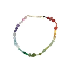 Susanne Friis Bjørner – LIMITED EDITION halssmykke med flere fargede stener