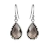 Susanne Friis Bjørner – Sølv ørepynt med røykkvarts