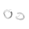 Susanne Friis Bjørner-sølv-ørepynt-flat åpen ring