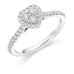 The Raphael Collection – Diamantring i hvitt gull – Totalt 0,60 ct