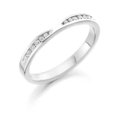 The Raphael Collection – Diamantring i hvitt gull – 2,6 mm – 0,18 ct
