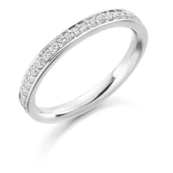 The Raphael Collection – Diamantring i hvitt gull – 2,6 mm – 0,25 ct