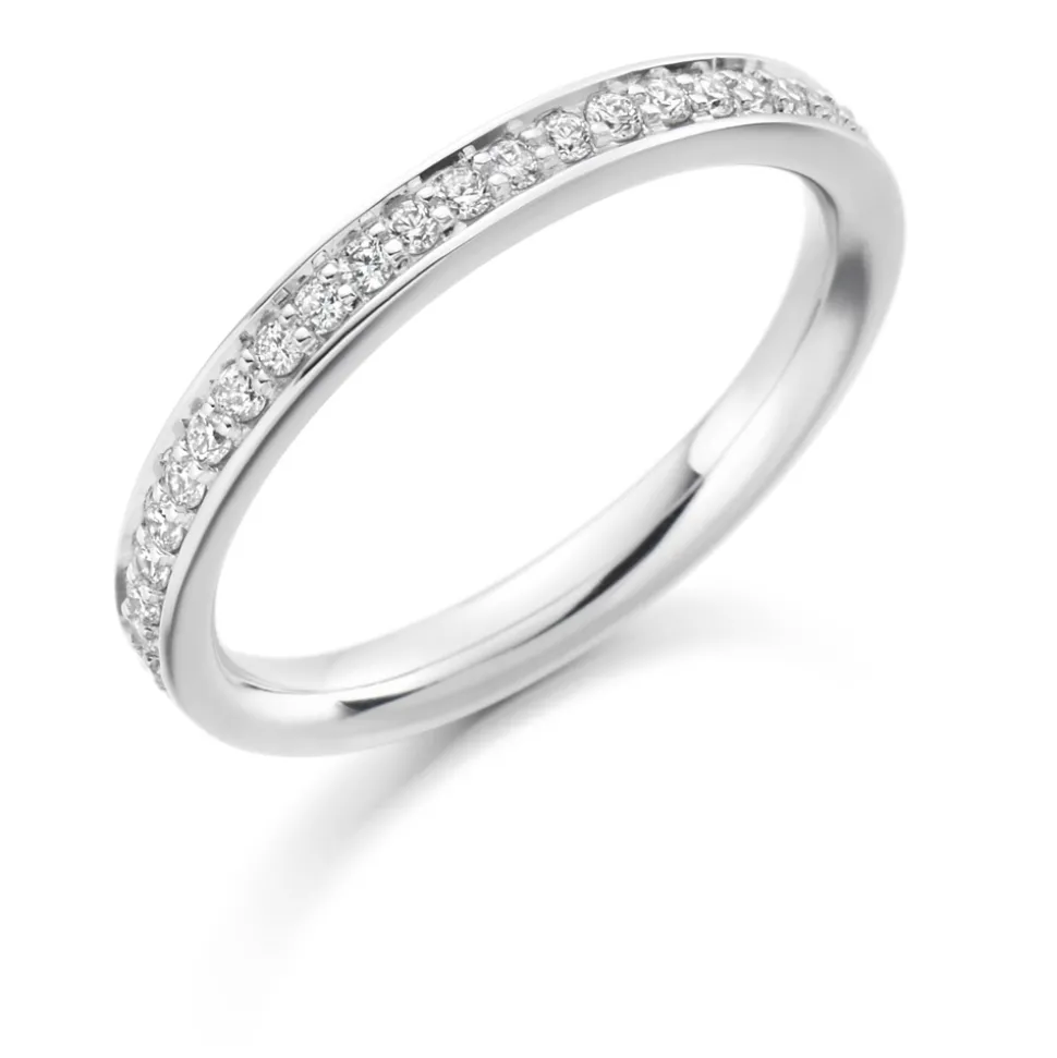 The Raphael Collection – Diamantring i hvitt gull – 2,6 mm – 0,25 ct