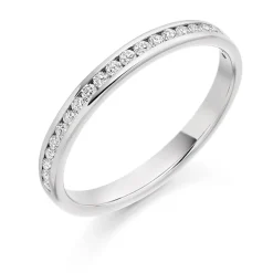 The Raphael Collection – Diamantring i hvitt gull – 2,5 mm – 0,25 ct