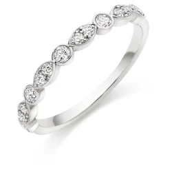 The Raphael Collection – Diamantring i hvitt gull – 2,5 mm – 0,35 ct