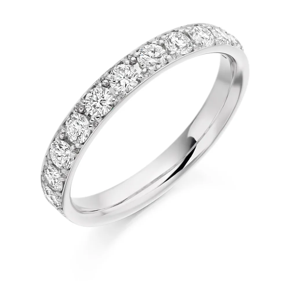 The Raphael Collection – Diamantring i hvitt gull – 3,0 mm – 0,65 ct